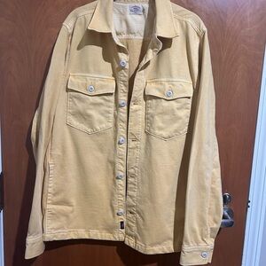 Faherty Men's Yellow Shirt Jacket